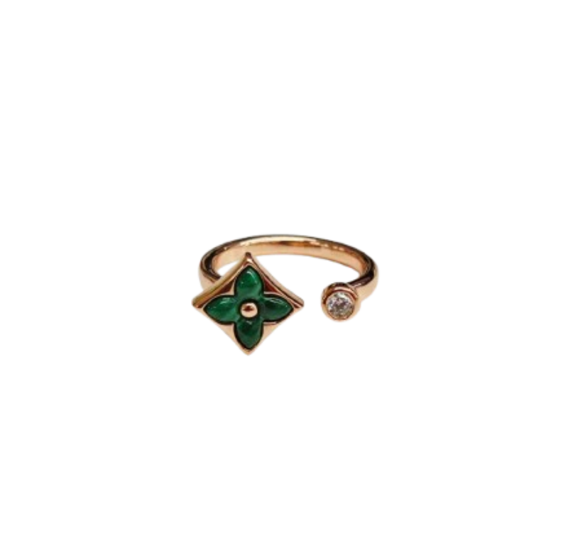 Emerald Twist Ring