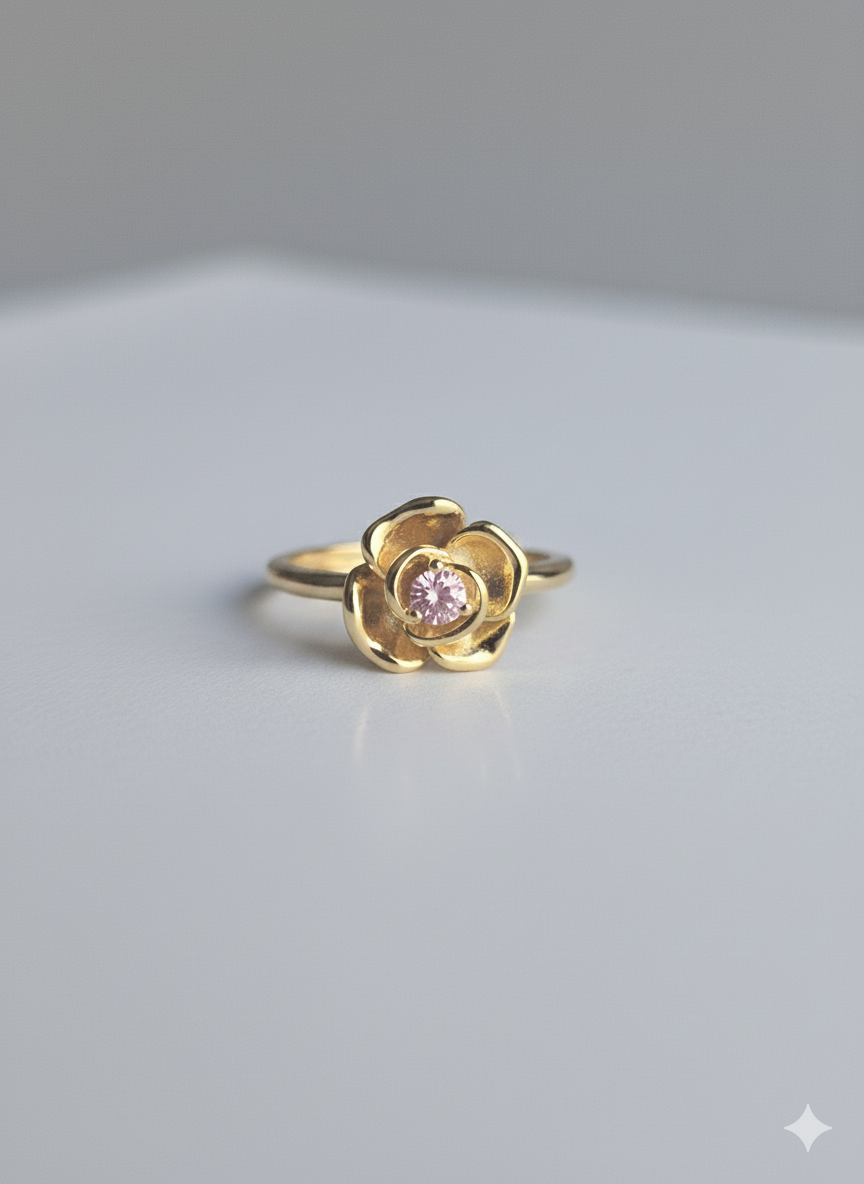 The Subtle Rose Ring- Gold Edition
