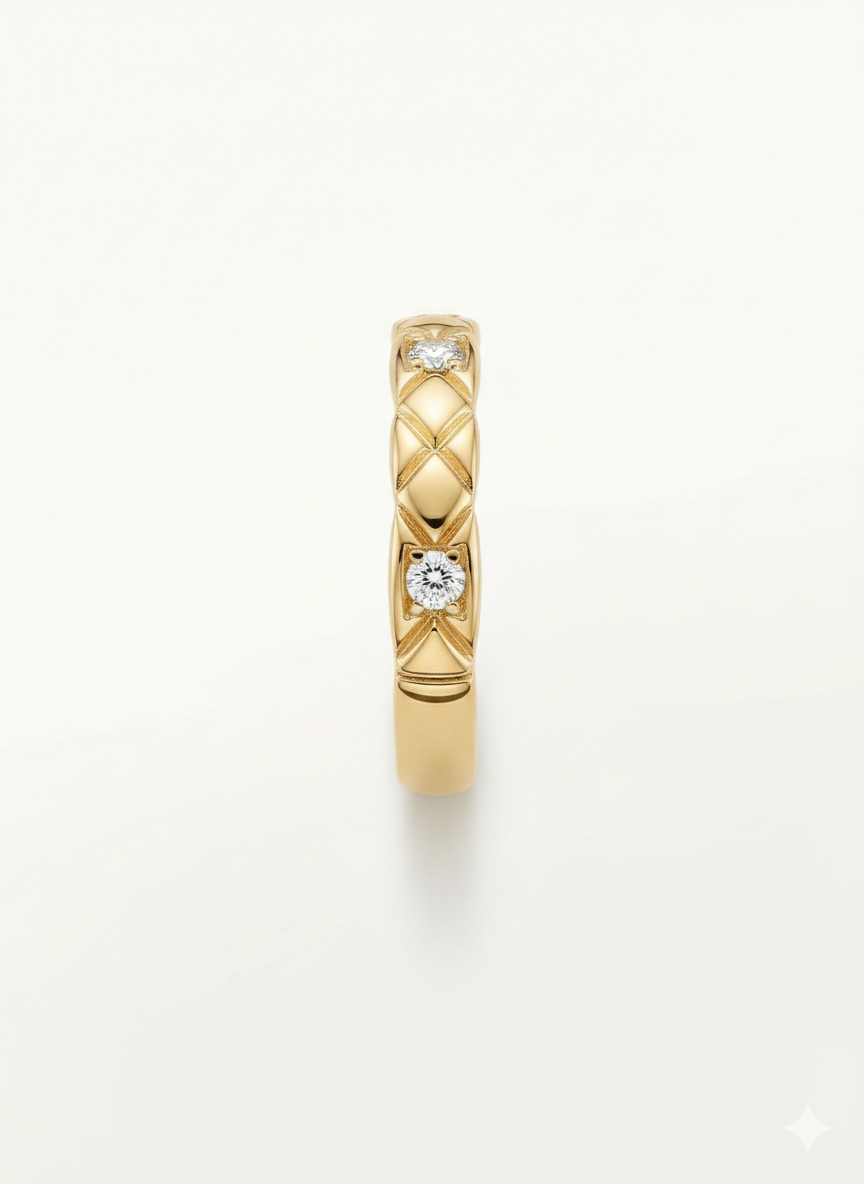 Starlight Lattice Ring