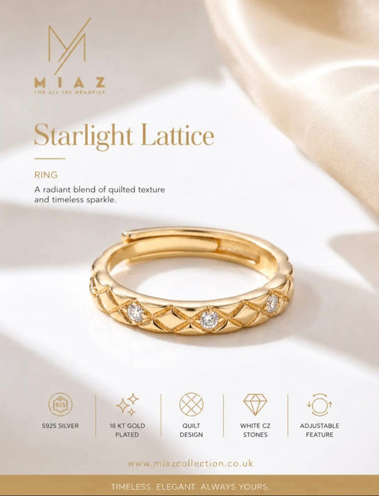 Starlight Lattice Ring
